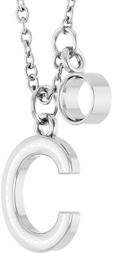 Pakabukas „Accented Initial“ 925 Sidabro Round 3mm (3)