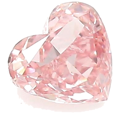 0.19 carat Fancy Intense  Pink-VS2 Natūralus Heart Deimantas (1)