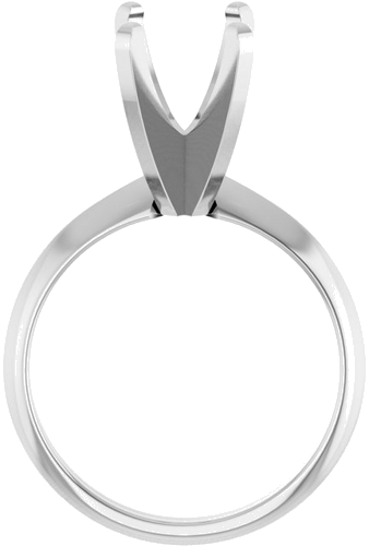 Sužadėtuvių Žiedas „Lightweight Solitaire“ 14k white gold Elongated Cushion 10mm x 8mm (2)