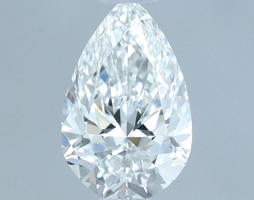 0.54 carat F-VVS1 Natūralus Pear Deimantas (1)
