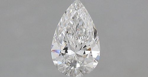 0.71 carat E-VVS1 Natūralus Pear Deimantas (1)