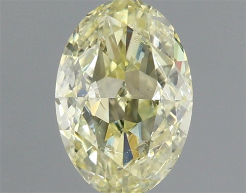 1.01 carat Fancy Light Yellow-SI2 Natūralus Oval Deimantas (1)