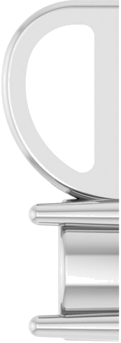 Pakabukas „Solitaire Charm“ 14k white gold Round 5mm (3)