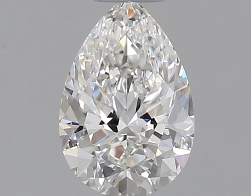 0.35 carat F-VVS1 Natūralus Pear Deimantas (1)