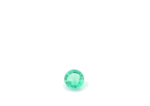 0.3 carat GREEN Round Smaragdas (1)