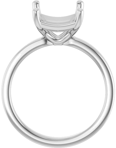 Sužadėtuvių Žiedas „Solitaire“ 14k white gold Emerald 11mm x 9mm (2)