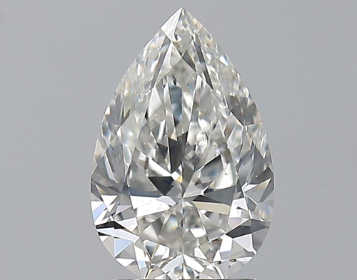 2.01 carat H-SI1 Natūralus Pear Deimantas (1)