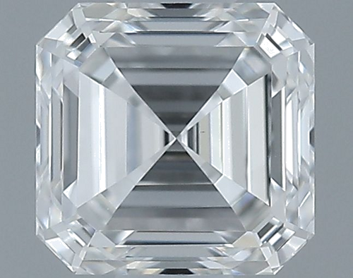 0.5 carat F-VVS2 Natūralus Asscher Deimantas (1)