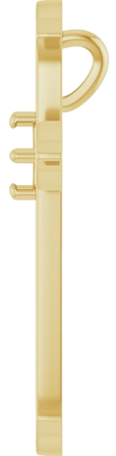 Pakabukas „Accented Cross“ 14k yellow gold Round 3.75mm (3)