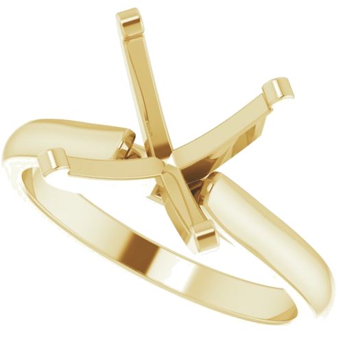 Sužadėtuvių Žiedas „Solitaire“ 14k yellow gold Round 10.5mm (5)