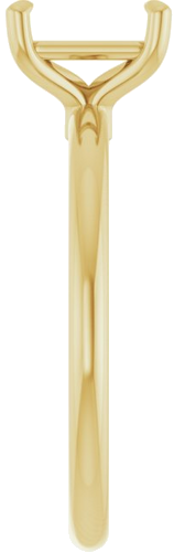 Sužadėtuvių Žiedas „Claw-Prong“ 10k yellow gold Emerald 7mm x 5mm (4)