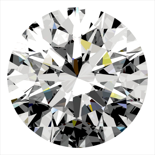 0.37 carat E-VS2 Excellent cut Natūralus Round Deimantas (1)