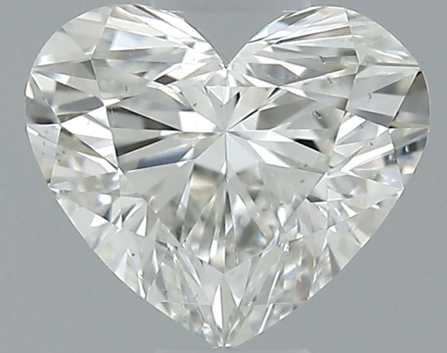 0.51 carat H-SI1 Natūralus Heart Deimantas (1)