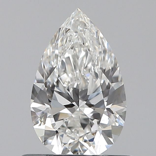 0.56 carat F-VVS2 Natūralus Pear Deimantas (1)