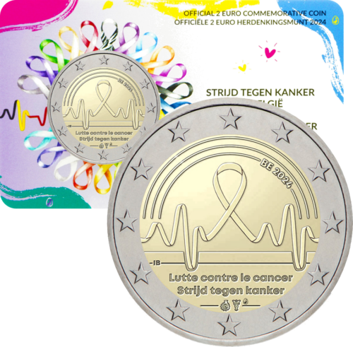 2024 Belgium Fight against cancer 2 euro coin (2)