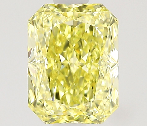 1.01 carat Fancy Intense Yellow-VS2 Natūralus Radiant Deimantas (1)