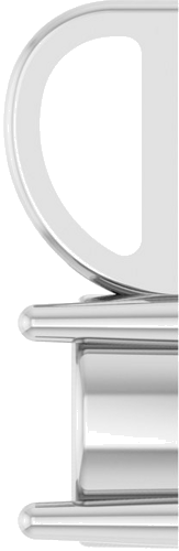 Pakabukas „Solitaire Charm“ 925 Sidabro Round 6mm (3)