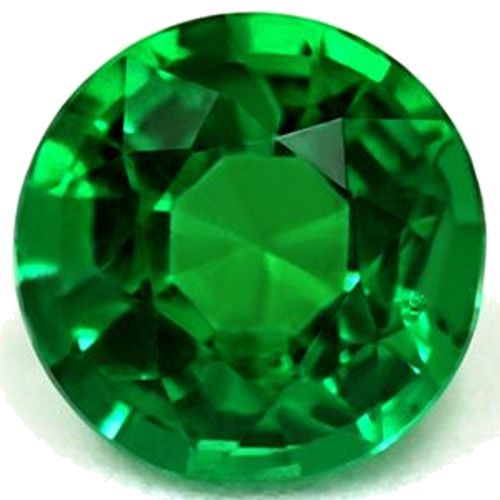 0.48 carat GREEN Round Smaragdas (1)