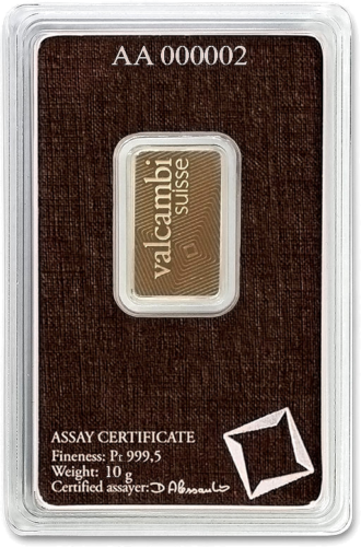 10 g Platīna stienis Valcambi (2)
