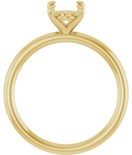 Sužadėtuvių Žiedas „Claw-Prong Solitaire“ 14k yellow gold Oval 8mm x 6mm (2)