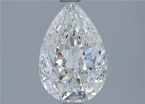 1.5 carat H-SI2 Natūralus Pear Deimantas (1)