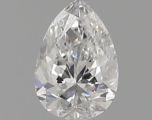 0.5 carat E-SI1 Natūralus Pear Deimantas (1)