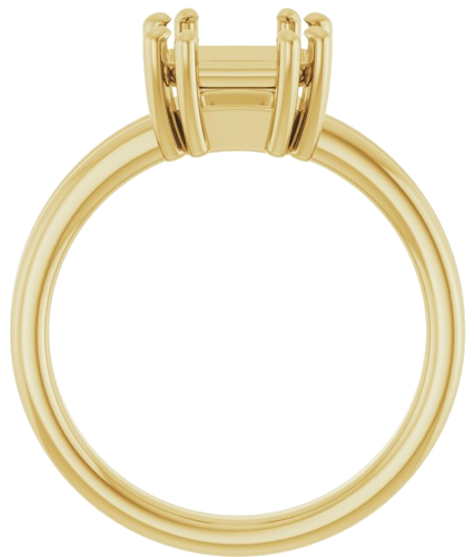 Sužadėtuvių Žiedas „Solitaire“ 14k yellow gold Asscher 7mm (2)