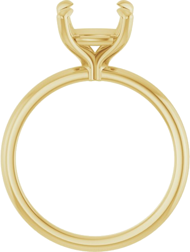 Sužadėtuvių Žiedas „Solitaire“ 10k yellow gold Cushion 8mm (2)