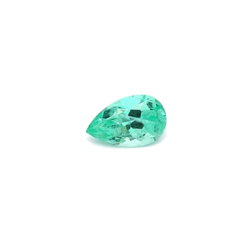 0.59 carat GREEN BRILLIANTFANCY cut Pear Smaragdas (1)