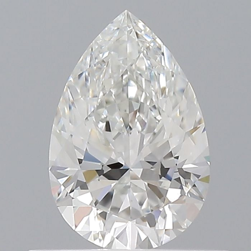 0.52 carat F-VVS2 Natūralus Pear Deimantas (1)