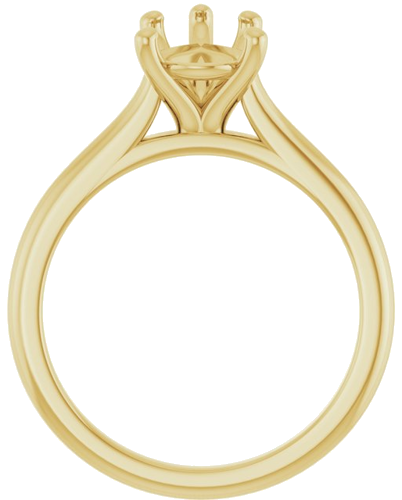 Sužadėtuvių Žiedas „Solitaire“ 750 Geltonojo Aukso Pear Shape 10mm x 7mm (2)