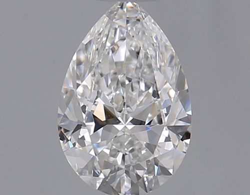 0.5 carat F-VVS2 Natūralus Pear Deimantas (1)