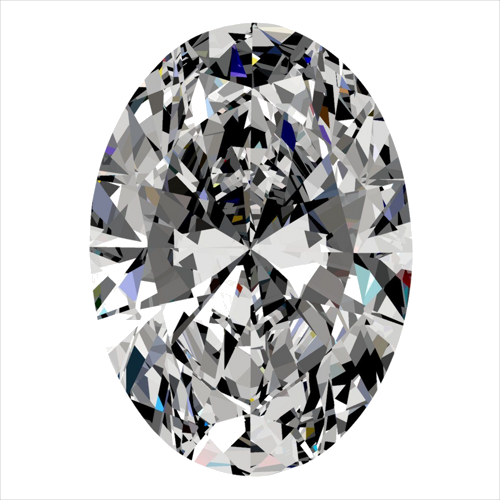 0.3 carat G-VS2 Natūralus Oval Deimantas (1)