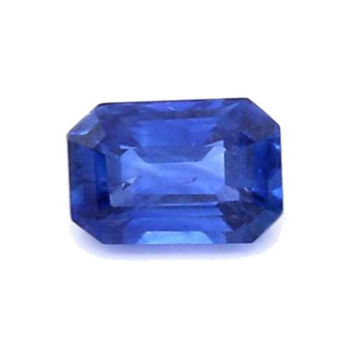 0.74 carat BLUE STEP cut Octagonal Safyras (1)