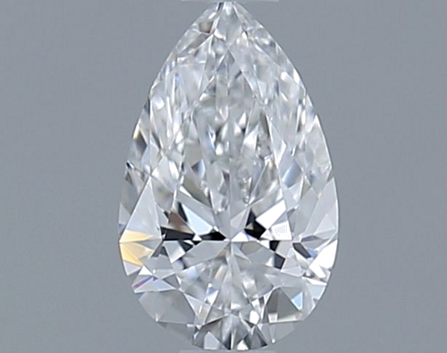 0.6 carat D-VVS2 Natūralus Pear Deimantas (1)