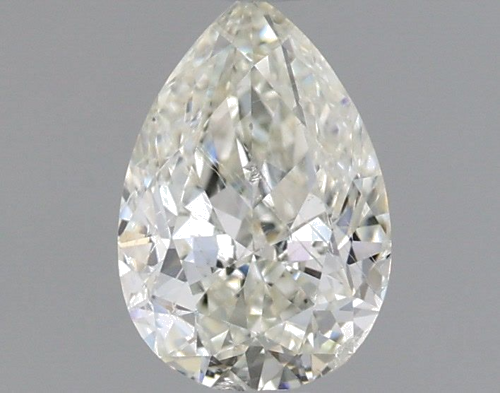 1.0 carat K-SI2 Natūralus Pear Deimantas (1)