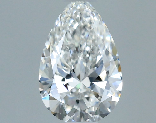 0.5 carat E-VVS2 Natūralus Pear Deimantas (1)