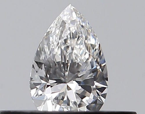 0.23 carat E-VS1 Natūralus Pear Deimantas (1)