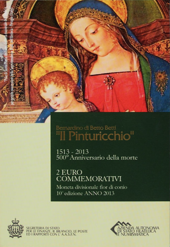 2013 Sanmarīno Pinturicchio 2 eiro monēta (5)