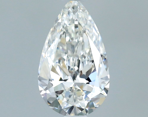 0.7 carat F-SI1 Natūralus Pear Deimantas (1)