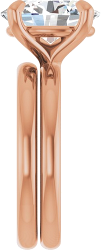 Sužadėtuvių Žiedas „Solitaire“ 14k rose gold Oval 11mm x 9mm (9)