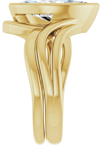 Sužadėtuvių Žiedas „Bezel-Set“ 14k yellow gold Marquise 14mm x 7mm (9)
