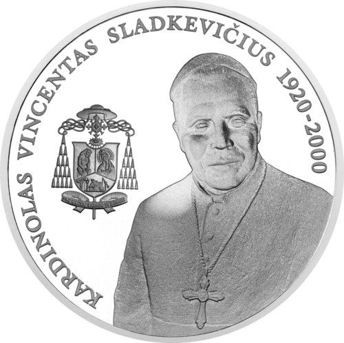 2005 Cardinal V. Sladkevičius 50 Litas Silver Coin (1)