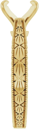Sužadėtuvių Žiedas „Claw-Prong Solitaire Sculptural“ 14k yellow gold Elongated Cushion 8mm x 6mm (4)