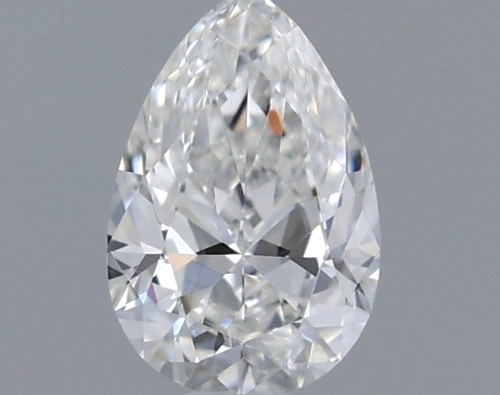 0.32 carat F-VVS2 Natūralus Pear Deimantas (1)