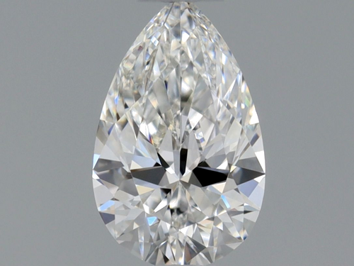 0.38 carat F-VVS2 Natūralus Pear Deimantas (1)