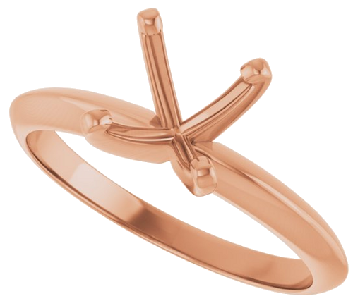 Sužadėtuvių Žiedas „Light Solitaire“ 585 Rožinis Aukso Round 7.3mm x 7.7mm (5)