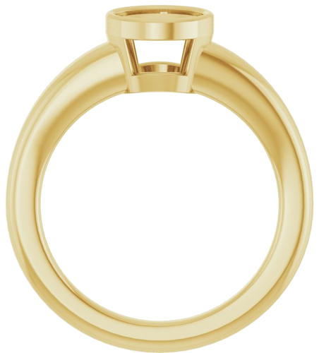 Sužadėtuvių Žiedas „Bezel-Set Solitaire“ 14k yellow gold Round 6.5mm (2)