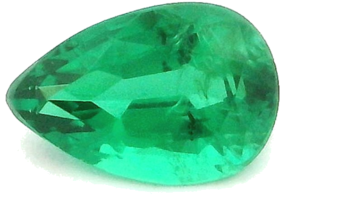 0.44 carat GREEN Pear Smaragdas (1)