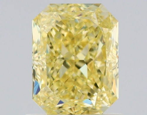 1.01 carat Fancy Yellow-VS2 Natūralus Radiant Deimantas (1)